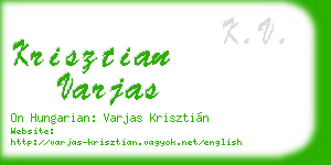 krisztian varjas business card